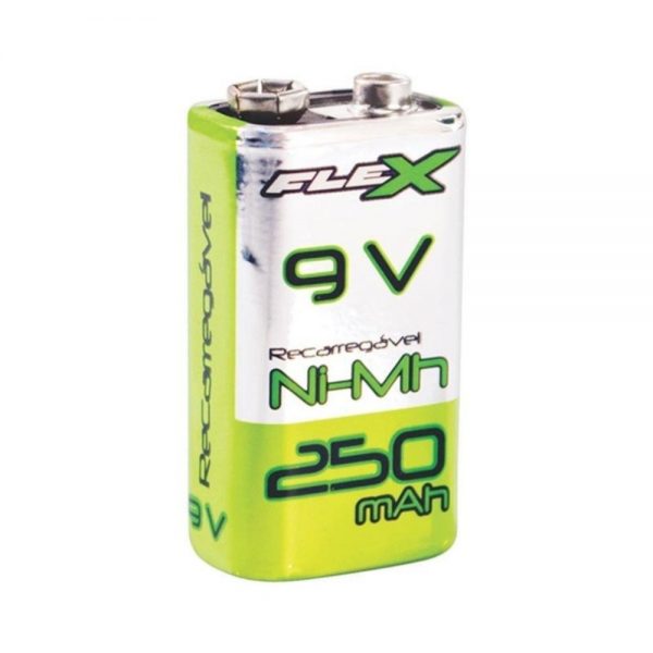 Bateria Recarregavel Flex 9V 1 Eshop10 - Equipamentos Fotográficos e Cine