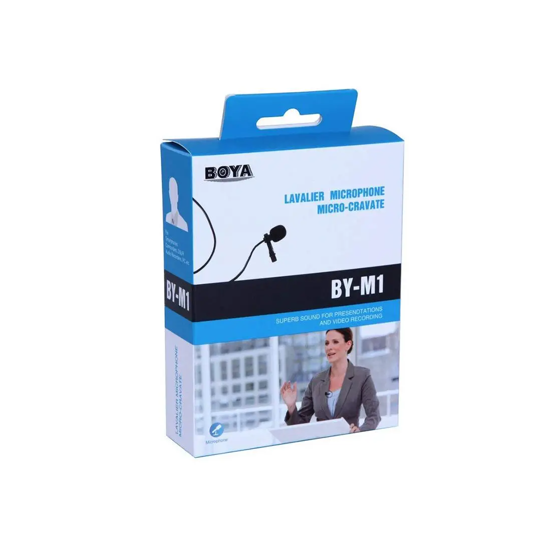 boya by m1 microfono lavalier pulce con powerpack con jack 35mm per fotocamera e smartphone lunghezza cavo 6mt 8 Eshop10 - Loja Equipamentos Fotográficos