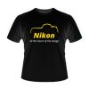 Camiseta Nikon D800 Preta 100% Algodão