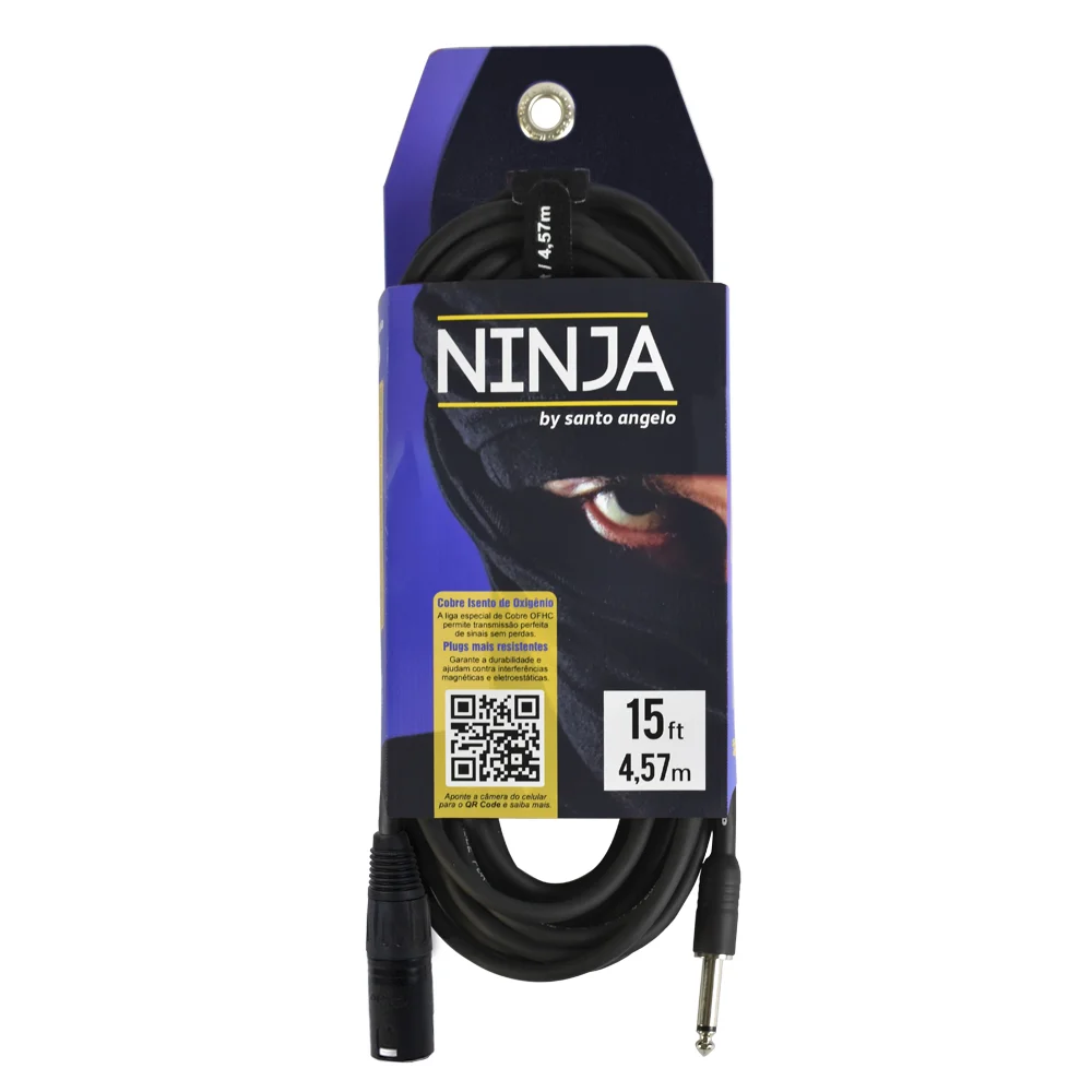 eshop10 cabo xlr macho p10 mono ninja santo angelo 4 Eshop10 - Loja Equipamentos Fotográficos