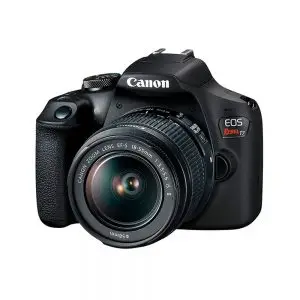 Câmera Canon EOS Rebel T7+ com Lente EF-S 18-55mm IS II BR