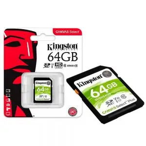 Memoria Micro SD Kingston 128GB CANVAS Select Plus 100Mb/s Classe10
