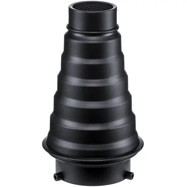 Cone Snoot Com Colmeia Encaixe Bowens Para Flash F300, De300, Sk300, Sk400, Qs600