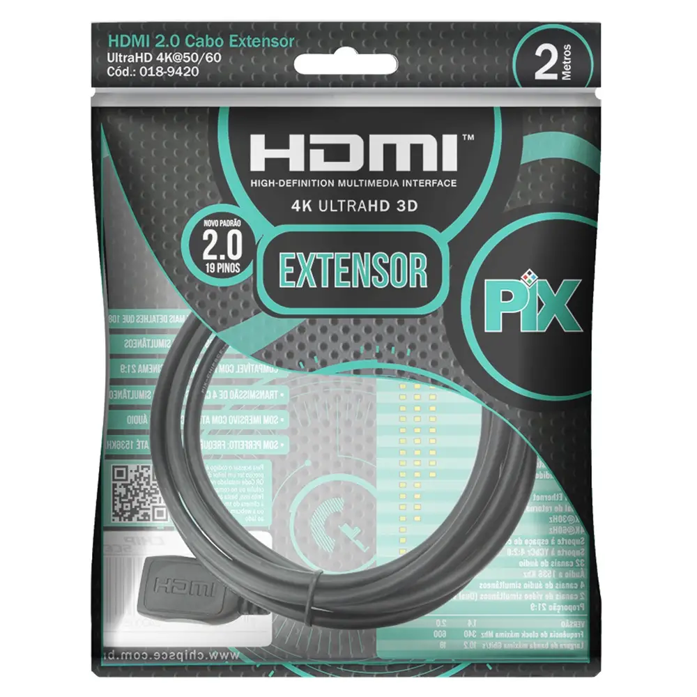 eshop10 extensao hdmi chipsce 2 metros 2 Eshop10 - Loja Equipamentos Fotográficos
