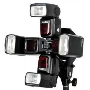 eshop10 haste suporte para ate 4 flashs speedlite s fa greika 6 Eshop10 - Loja Equipamentos Fotográficos