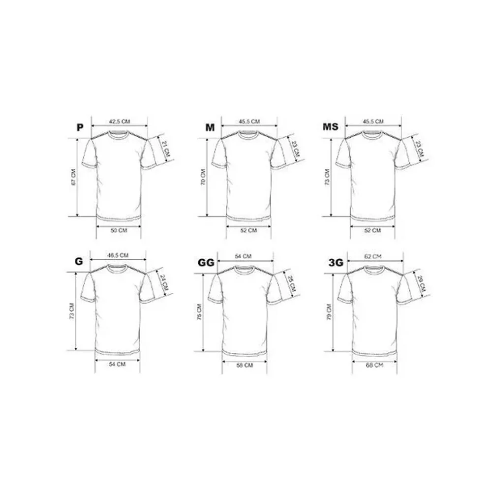 eshop10 medidas camisetas Eshop10 - Loja Equipamentos Fotográficos