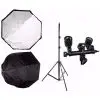 eshop10 softbox sombrinha 120cm tripe 240m suporte duplo Eshop10 - Loja Equipamentos Fotográficos