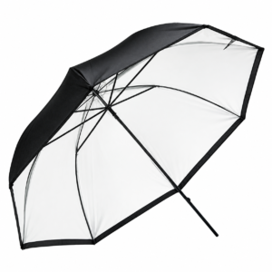 Sombrinha Rebatedora Preta Branca Greika 84cm Para Estúdio Fotográfico