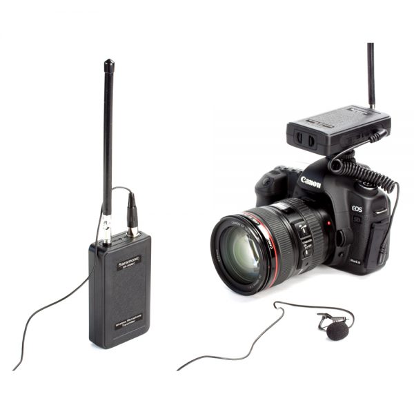saramonic sr wm4c wireless radio lapel lavalier microphone kit for dslr 1 Eshop10 - Equipamentos Fotográficos e Cine