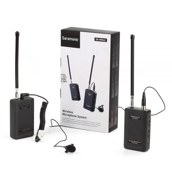 saramonic sr wm4c wireless radio lapel lavalier microphone kit for dslr 8 Eshop10 - Equipamentos Fotográficos e Cine