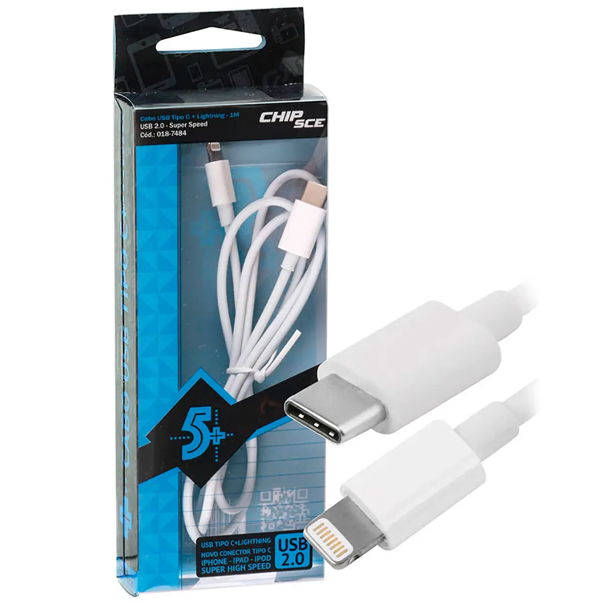 eshop10 cabo usb tipo c lightning chipsce Eshop10 - Loja Equipamentos Fotográficos