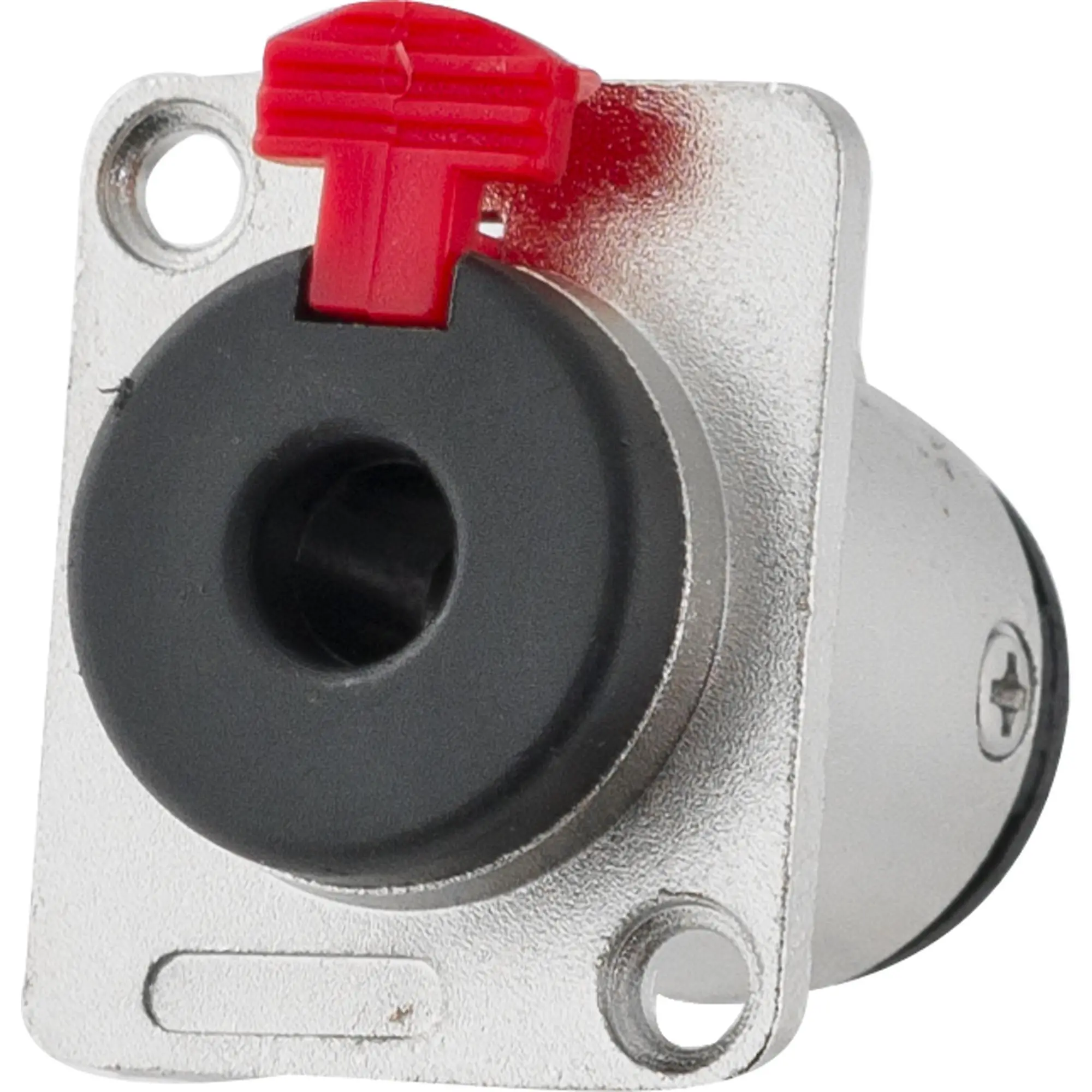 Conector Painel Jack P10 Fêmea Mono e Estéreo com Trava HJ066 HYX