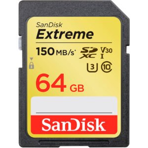 Cartão De Memória SD Sandisk Extreme 64GB