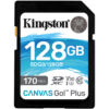 Cartão De Memória SD Kingston Canvas Go! Plus 128GB 170mb/s