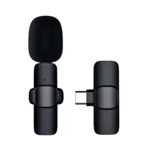 Microfone De Lapela Wireless Sem Fio Para Android USB Tipo C