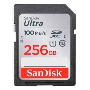 Cartão De Memória SD Sandisk Ultra 256GB 100MB/s