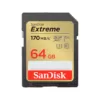 Cartão De Memória SD SanDisk Extreme 64GB 170 MB/s