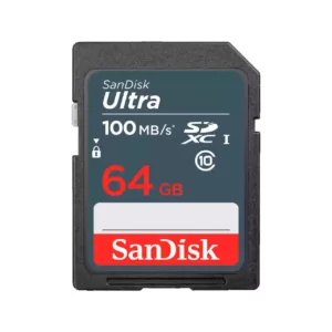 Cartão De Memória SD Sandisk Ultra 64GB 100MB/S