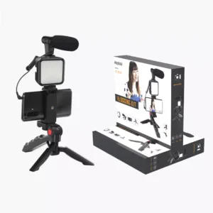 kit 01lm vlogging microfone led tripe e controle remoto 9 Eshop10 - Equipamentos Fotográficos e Cine