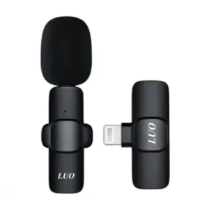 Microfone de Lapela Sem Wireless LUO LU-B08 Lightning iPhone