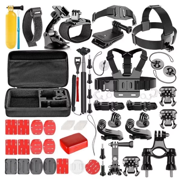 Kit Acessórios Para GoPro e Câmeras de Ação 54 em 1 Tomate MT-1101