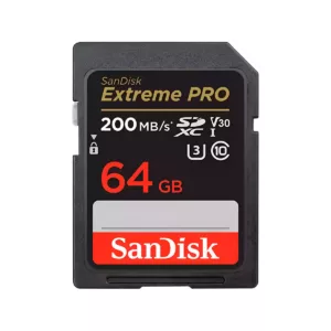 Cartão de Memória SD SanDisk Extreme PRO 64GB 200MB/s