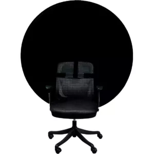 Fundo Infinito Portátil Preto Para Cadeira 110cm Lives E Youtubers