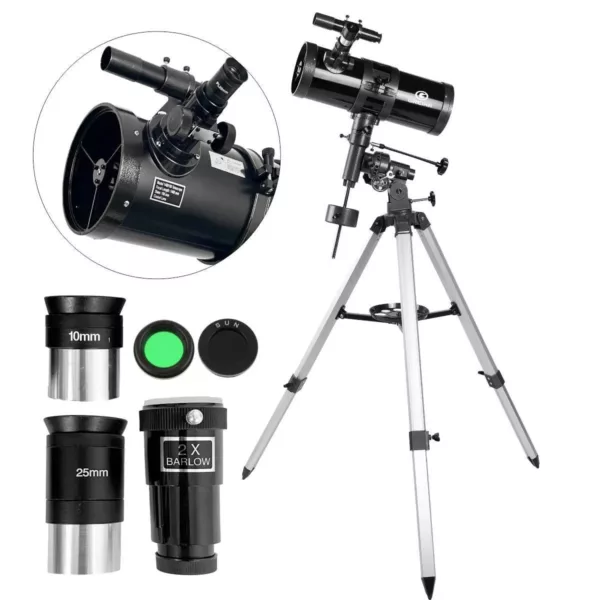 Telescópio Refletor Astronômico 114mm F1000 Greika BM-1000114EQIII Newtoniano