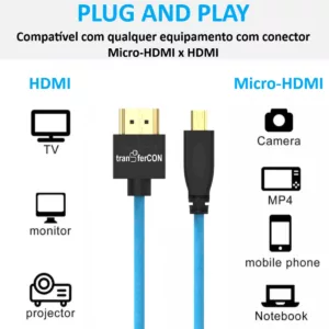 eshop10 cabo micro hdmi 6 Eshop10 - Loja Equipamentos Fotográficos