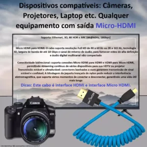 eshop10 cabo micro hdmi 7 Eshop10 - Loja Equipamentos Fotográficos