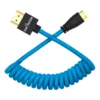 Cabo Mini HDMI X HDMI 2.0 4K Espiral Para Câmeras e Monitores