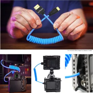 eshop10 cabo mini hdmi espiral 5 Eshop10 - Loja Equipamentos Fotográficos