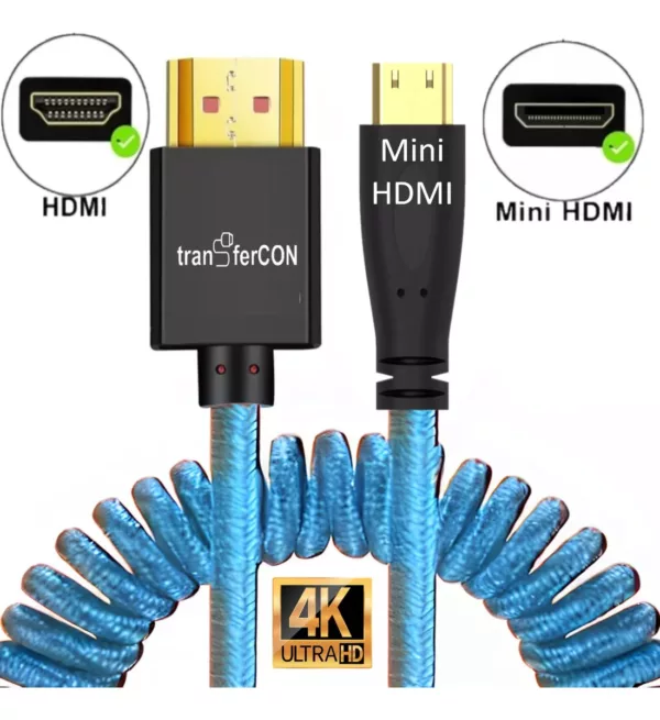eshop10 cabo mini hdmi espiral 8 Eshop10 - Loja Equipamentos Fotográficos