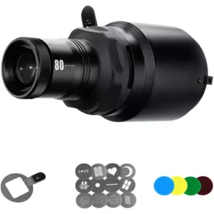 Lente De Projeção Colbor CPL-80 Bowens Com 12 Efeitos e 4 Filtros Coloridos