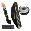 Greika GKD3 30x120 Softbox Strip Montagem Rápida Dobrável Bowens com Grid