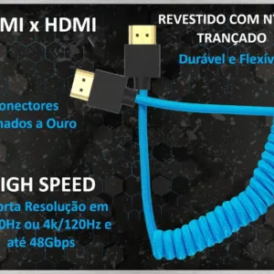 eshop10 cabo hdmi espiral 2 Eshop10 - Loja Equipamentos Fotográficos