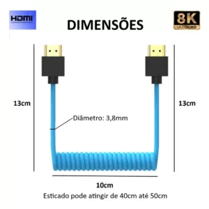eshop10 cabo hdmi espiral 5 Eshop10 - Loja Equipamentos Fotográficos