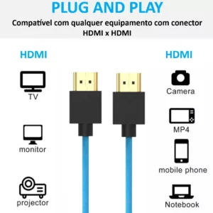 eshop10 cabo hdmi espiral 6 Eshop10 - Loja Equipamentos Fotográficos