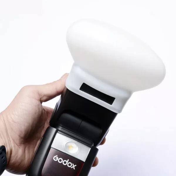 Difusor Universal em Silicone Para Flash Speedlite