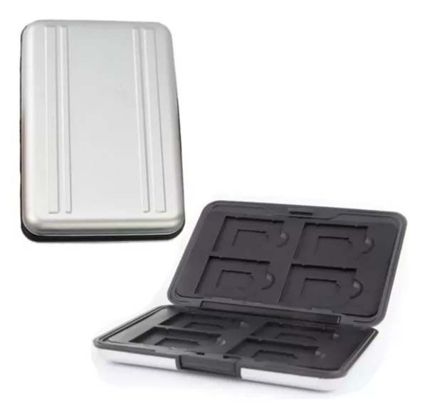 Case Para Cartão de Memória SD e Micro SD em Alumínio