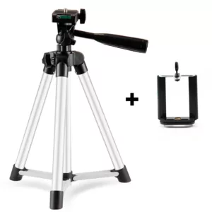 Tripé para Celular e Câmera Fotográfica de Alumínio 55cm DK3055
