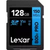 Cartão de Memória SD Lexar 800x PRO 150 MB/S C10 U3 V30 128GB