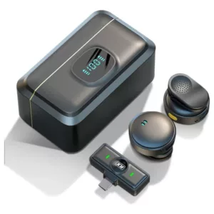 Microfone de Lapela Sem Fio Duplo para Smartphones Onex MIC-2912