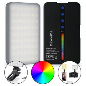 Iluminador Led RGB Luz de Preenchimento Celular e Câmera Tomate MLG-165