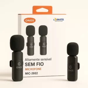 eshop10 microfone lapela onex mic 2802 3 Eshop10 - Loja Equipamentos Fotográficos