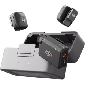 DJI Mic Mini Microfone Lapela Duplo Sem Fio Para Câmera e Smartphone