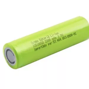 Bateria CR18650 LI-ION 3.7V 2200mah s/ Fio Green