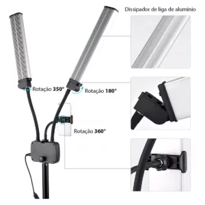 eshop10 led twin arm greika 2 Eshop10 - Loja Equipamentos Fotográficos