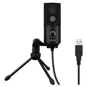 Microfone Fifine K669B Condensador Cardioide USB Preto