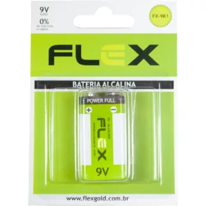 Bateria Alcalina 9V Flex